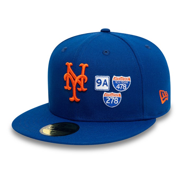 New York Mets MLB Interstate 59FIFTY Lippis Sininen - New Era Lippikset Halpa hinta FI-152964